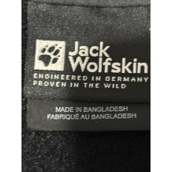 Jack Wolfskin MENS FULL ZIP Fleece Size M BLACK EMBROIDERED LOGO, POCKETS, WARM - Picture 4 of 15